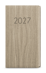 Týdenní diář 2027 Baloušek Jakub Wood kapesní světle hnědá