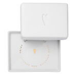 Räder Porcelánová máslenka Heart, bílá barva, porcelán
