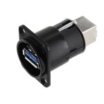 Schlegel Vestavný konektor USB 2.0 typ A, dvojitý zásuvka, vestavná RRJ_2USB 2x USB zásuvka typu A ⇔ 2 x USB zástrčka typu A RRJ_