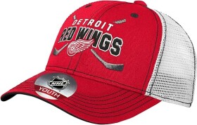 Outerstuff Dětská kšiltovka Detroit Red Wings NHL Lockup Meshback Adjustable