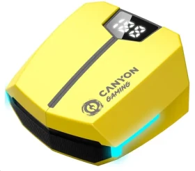 CANYON TWS Doublebee GTWS-2 žlutá / herní sluchátka s mikrofonem / BT 5.3 (CND-GTWS2Y)