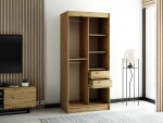 Šatní skříň Abi Lamelo Barva korpusu: Dub artisan, Rozměry: 100 cm