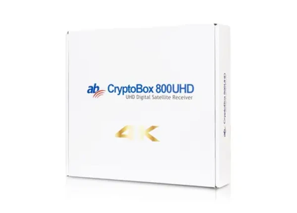 AB CryptoBox 800UHD / Satelitní přijímač / 4K UHD / DVB-S2X / H.265 HEVC / HDMI / LAN / PVR (AB CR800UHD)