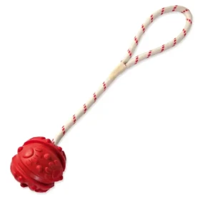 TRIXIE Plovoucí míč na provázku / Guma / Průměr 4,5 cm / Délka 35 cm (G14-33481)