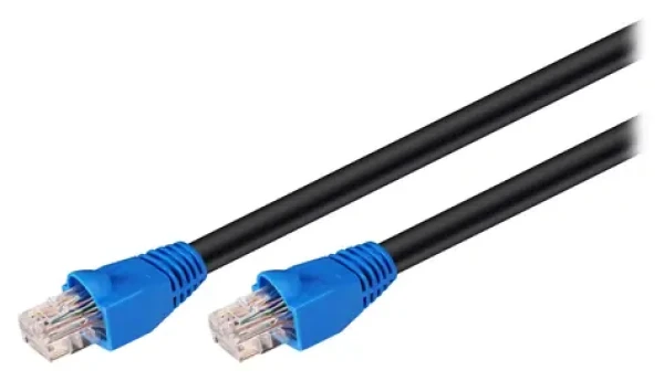 Goobay CAT 6 75 m černá / Patch kabel / U/UTP / venkovní (94397)