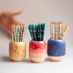 Studio Arhoj Tužka Arhoj Retro Familia, multi barva, dřevo