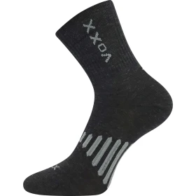 VOXX Ponožky slabé z merino POWRIX s ionty stříbra TMAVĚ ŠEDÉ 43-46 119327