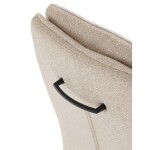 Židle jídelní, taštičkové pružiny v sedáku, madlo na opěráku, krémová látka, černý kov