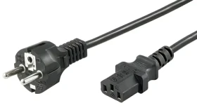 MicroConnect Power Cord CEE 7/7 - C13 1,8m černá / Napájecí kabel / 250 V / 10 A (PE020418)