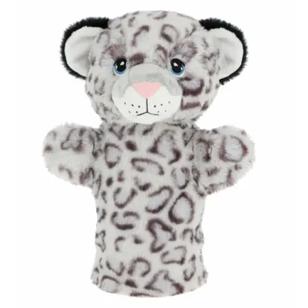 Keel Toys Keeleco Levhart sněžný eko plyšový maňásek na ruku