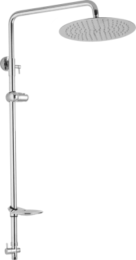 JB Sanitary Sprchová sestava pro horní vývod, průměr 30cm, včetně keramický přepínač, mýdlenka, držák sprchy, bez příslušenství SS 41 10