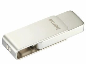 Hama USB Uni-C Rotate Pro 64 GB stříbrná / Flash disk / USB-C 3.1 / čtení: až 70 MBs (182495)