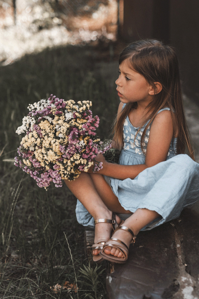 Dětské sandály s popruhy Růžové zlato Isla 20