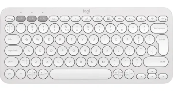 Logitech Pebble Keys 2 K380S Tonal White / Klávesnice / Bluetooth / DE layout (920-011796)