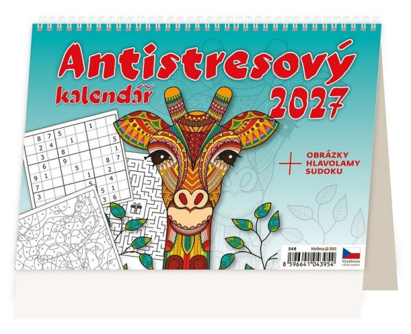 Kalendář stolní 2027 - Antistresový pracovní