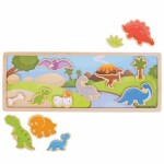 Bigjigs Toys Magnetické puzzle dinosauři