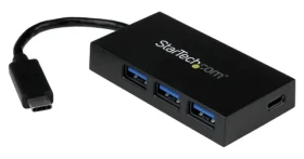 StarTech USB-C Hub černá / USB hub / 4 porty / 3x USB-A / 1x USB-C / 5 Gb/s (HB30C3A1CFB)