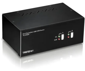 TRENDnet TK-240DP / KVM přepínač / DisplayPort 1.2 / 4K UHD / USB Hub / Audio (TK-240DP)