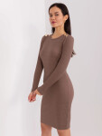 Dámské šaty RV SK 9219.13P Hnědá - FPrice hnědá L/XL