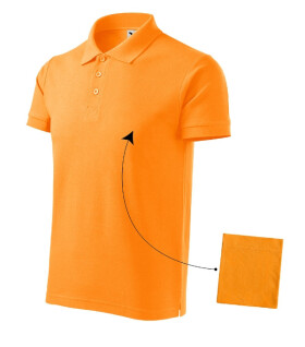 Cotton polokošile pánská tangerine orange S