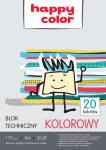 Happy Color Barevné papíry Blok technický A4 170 g 20 listů