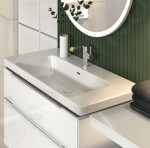 VILLEROY & BOCH - Subway 3.0 Umyvadlo 1000x470 mm, s přepadem, otvor pro baterii, CeramicPlus, Stone White 4A70A5RW