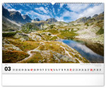 Nástěnný kalendář 2027 Notique Magické Tatry, 48 x 33 cm
