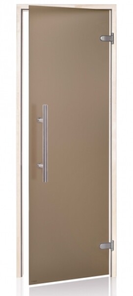 Dveře do sauny "A" Light Premium 7x20 Satin Bronze 690x1990 mm Olše CA720SBRALLPL