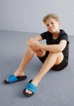 Junior žabky Cool Cat 2.0 Jr 390881 07 Modrá s černou - Puma tm.modrá-černá 38