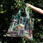 Skládací nákupní taška LOQI KRISTJANA S WILLIAMS INTERIORS Black Forest