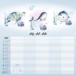 Nástěnný kalendář 2027 Helma Family Planner