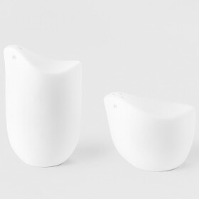 Räder Porcelánová slánka a pepřenka Early Bird, bílá barva, porcelán