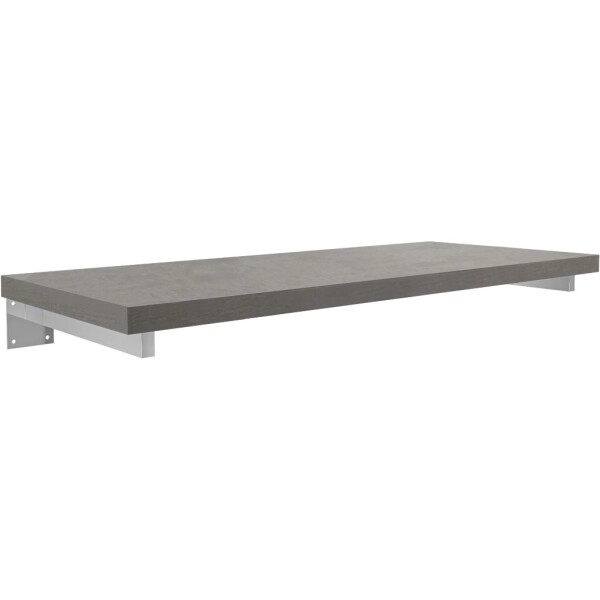 CERANO Deska pod umyvadlo Navira Pro + 2 skryté konzole - betonově šedá - 60x46x3,6 cm