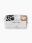 Dámská tanga 3 Pack Thongs Bottoms Up 000QD3802EFIY černá/bílá/mandlová - Calvin Klein L