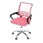 Dětská židle, houpací mechanismus, růžová síťovina, KA-L103 PINK