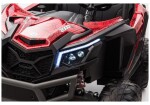Mamido Dětské elektrické auto Buggy UTV-MX 4x4 LCD MP4 Spider lakované červené
