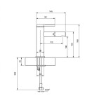 VILLEROY & BOCH - Loop&Friends Umyvadlová baterie, matná černá TVW106103153K5