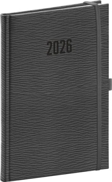 Týdenní diář Rivoli 2026, šedý