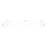 SAPHO - POWERFLEX kovová sprchová hadice, 150cm, černá mat FLEX150B