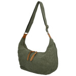 Trendy textilní dámská kabelka na rameno Ester, zelená