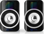 Nedis GSPR20020BK černá / Reproduktor / 2.0 / 30W (10W RMS) / 3.5 mm jack / 1.2 m (PERNEIGLO0006)