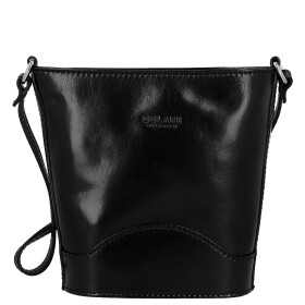 Luxusní dámská kožená crossbody kabelka Sylva, černá