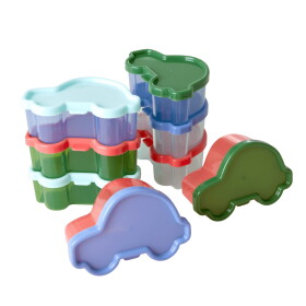 Rice Dětské krabičky na jídlo Cars - set 8 ks, multi barva, plast
