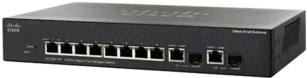 Cisco Small Business SG350-10MP / 8 x 10/100/1000 (PoE+) + 2 x kombinace Gigabit SFP (SG350-10MP-K9-EU)