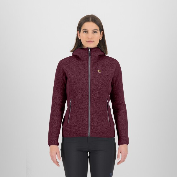 KARPOS Moiazza Retrò Hoodie W Fleece, Crimson velikost: S