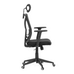 Kancelářská židle, houpací mechanismus, černá síťovina, KA-Q851 BK