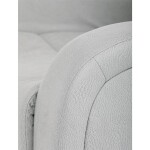 TV a relaxační křeslo, manuální polohování, potah stříbrná látka v dekoru kůže