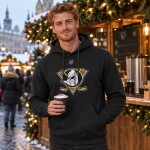 Fanatics Pánská mikina Anaheim Ducks NHL Teemu Selanne #8 Iconic Player Hoodie Velikost: M