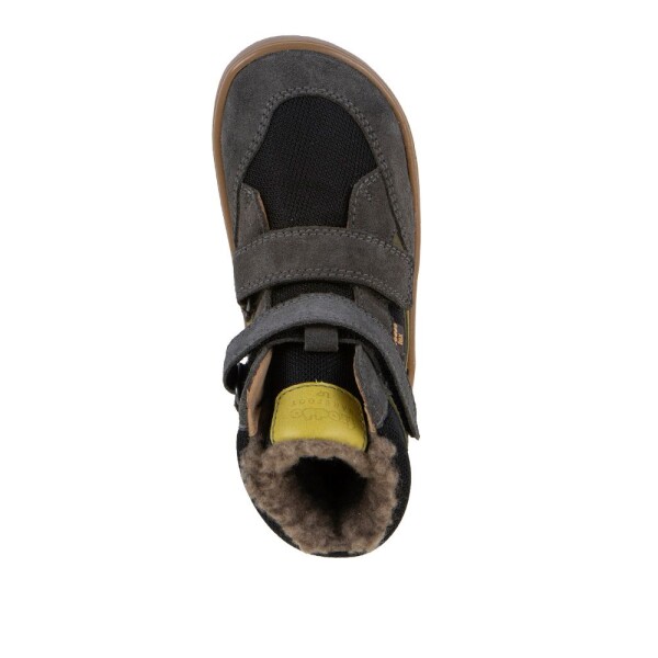 Dětské zimní barefoot boty UP HILL WOOL Gray/Black Froddo G3160262-3 - 36