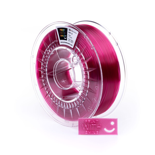 PET-G filament Raspberry Pink TR 1,75 mm Print With Smile 1 kg